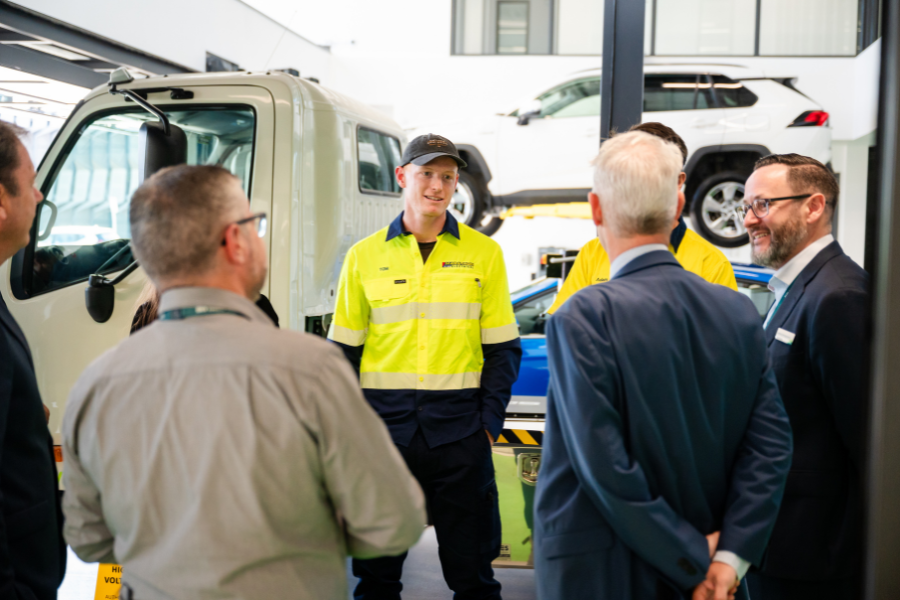 Talking at the opening of the TAFE GIppsland Clean Energy Centre