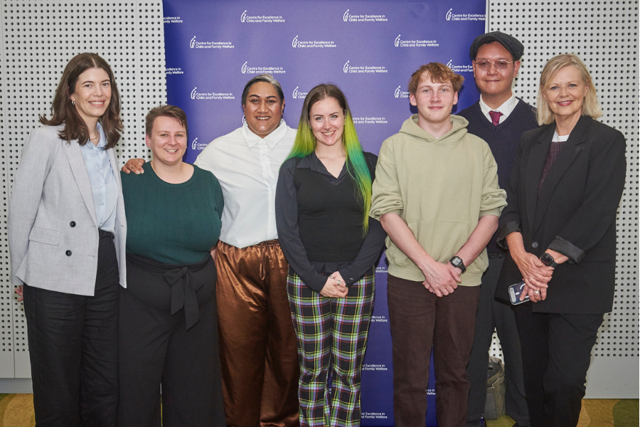 Students and Educators posing in photo