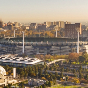 Aerial view of the MCG