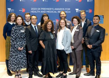 Zdjęcia grupowe laureatów Nagród Prezesa Rady Ministrów za lata 2023–2024 w dziedzinie zdrowia i badań medycznych