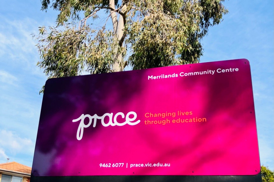 Front sign of Prace at Preston