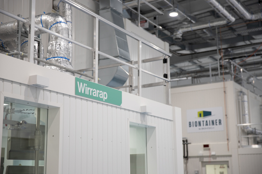 Close up of manufacturing unit called Wirrarap 