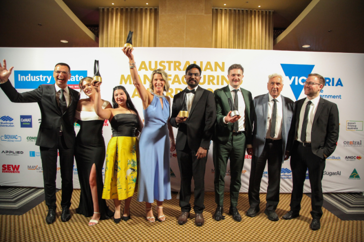 Members representing Integra Systems at the 2026 Australian Manufacturing Awards