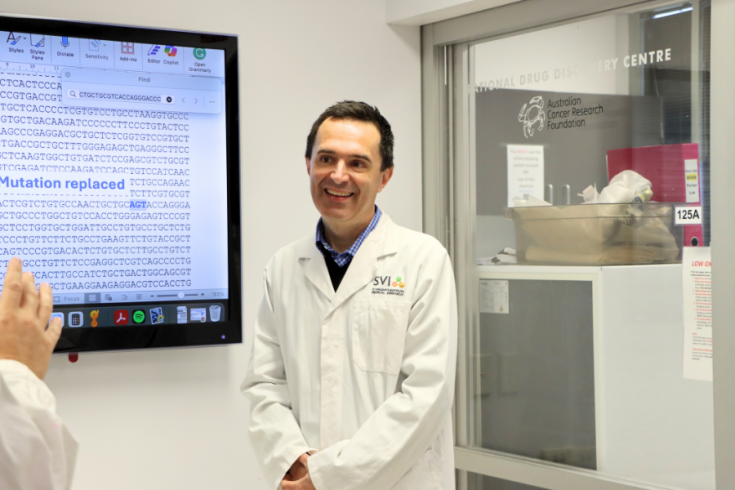 Associate Professor Andrew Deans from the St Vincent’s Institute of Medical Research has developed the new therapy, using Prime Editing technology.