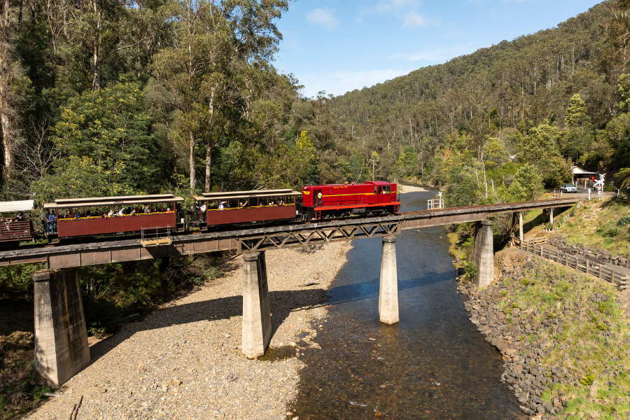 The existing Walhalla Goldfields Railway