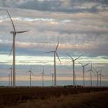 Windmills of a wind farm