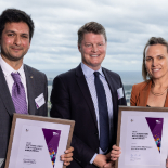 People holding their awards